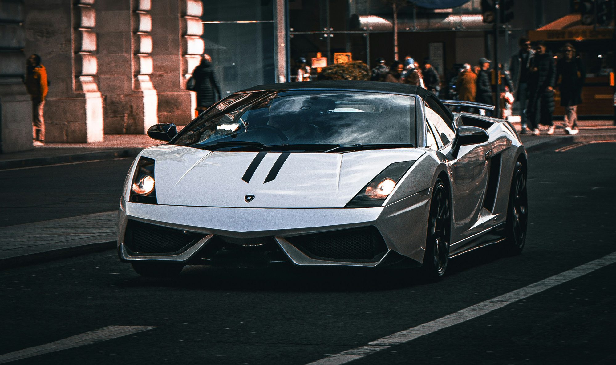 Lamborghini Gallardo on a public street